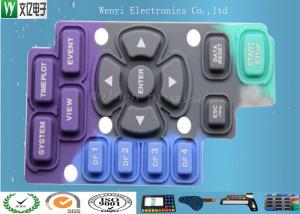 Quality Purple Blue Black Silicone Keypad Carbon Pill Conductive Contact Color Key Print wholesale