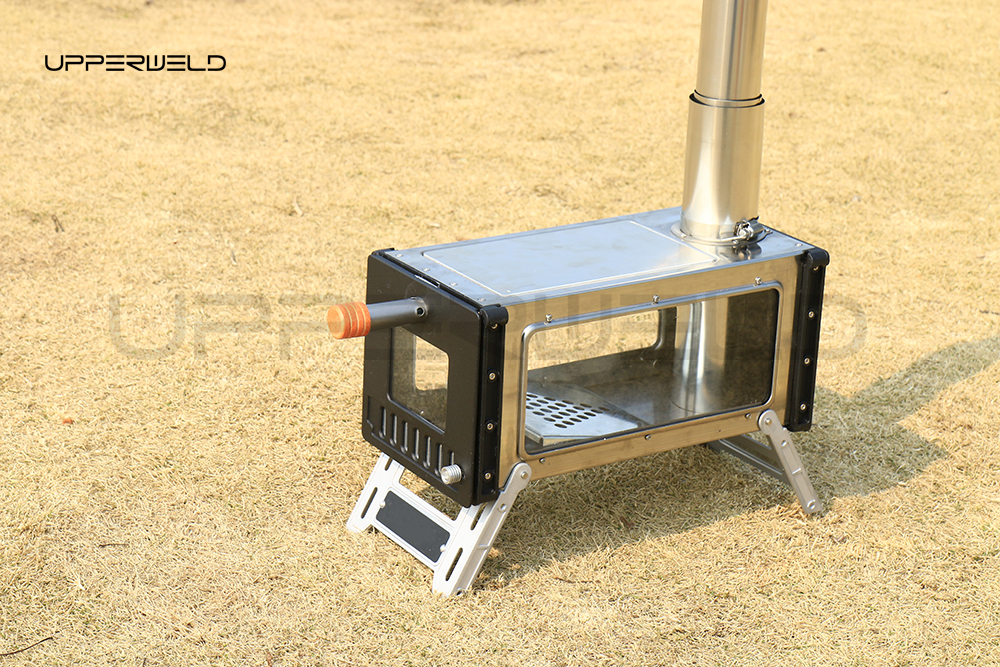 General Outdoor Environment Small Stainless Steel Wood Burning Stove with Chimney Pipe