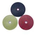 Wet Diamond Grit Polishing Pads 6 Inch 0.8mm Thickness For Floor Polishing