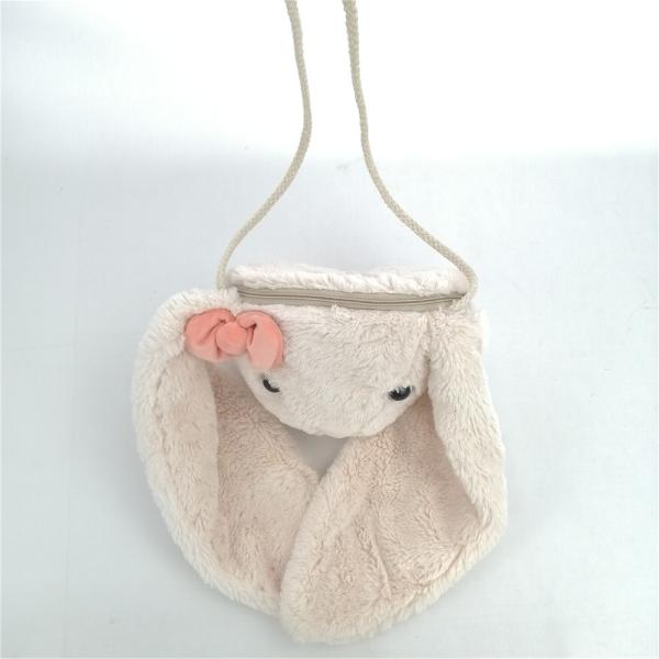 Cheap Stuffed Plush Toy Backpack 100% Polyester Earth Friendly Bunny Head Toy Bag for sale