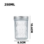 Glass Wide Mouth Canning Preserving Food Storage Jars With Metal Lids