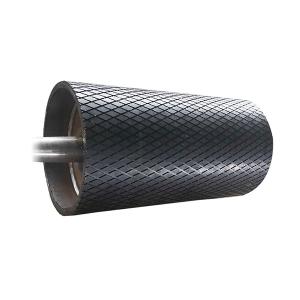 Quality High Abrasion Resistant Diamond rubber conveyor pulley lagging for mining industry wholesale