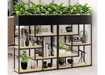 Delicate Balcony Flower Pot Shelf , Plants Metal Garden Shelves Multi Functional