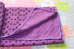 purple anti slip yoga mat towel