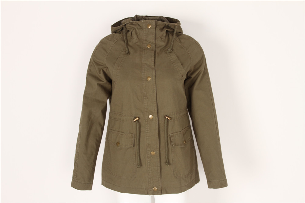 Ladies longline COTTON parka, Women's cotton coat, Very Washed, Chic style