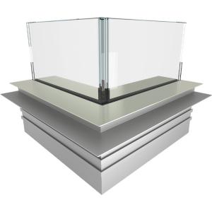 Quality Balustrades Aluminum Profiles for Frameless Tempered Glass Railing wholesale