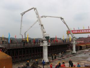 Quality 7m Stationary Height Hydraulic Stationary Placing Boom HG24 Electrical Integration Control wholesale