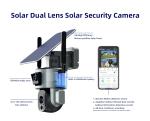 4G Solar Dual Linkage Cameras 4K 20000mAh Battery 10X Zoom Solar IP Camera