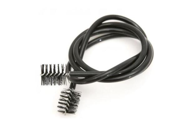 Durable Double Ended Trumpet Snake Brush 0.15mm Bristle Size For Instrument