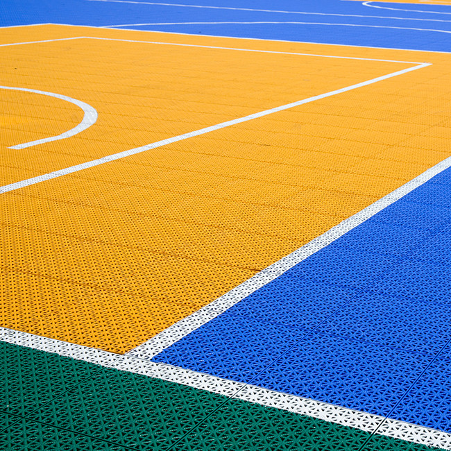 Easy to use PP Interlocking Tiles Outdoor Basketball Floor Sport Court Tiles