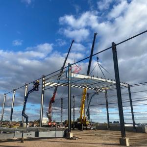 Quality Lightweight Advanced Steel Structure Building , Metal Construction Building wholesale