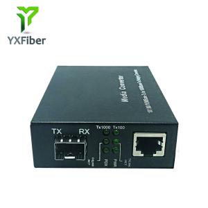 Quality 10/100/1000Base-T to 1000Base-FX SFP Media Converter wholesale
