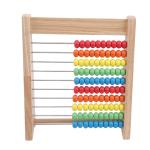 Arithmetic Abacus Wooden Math Toy Rainbow 7cm Wooden Counting Beads