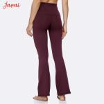 Squat Proof Bamboo Fiber Yoga Bootcut Leggings Yoga Flared Pants Tummy Control