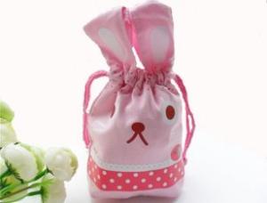 Quality Cute Animal Cloth Drawstring Bag Ladies Cotton Drawstring Gift Bags wholesale