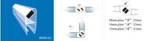 Quality Sealing Strips/waterproof magnetic strips/shower door seals/PVC Magnetic Seal 008GA1 wholesale