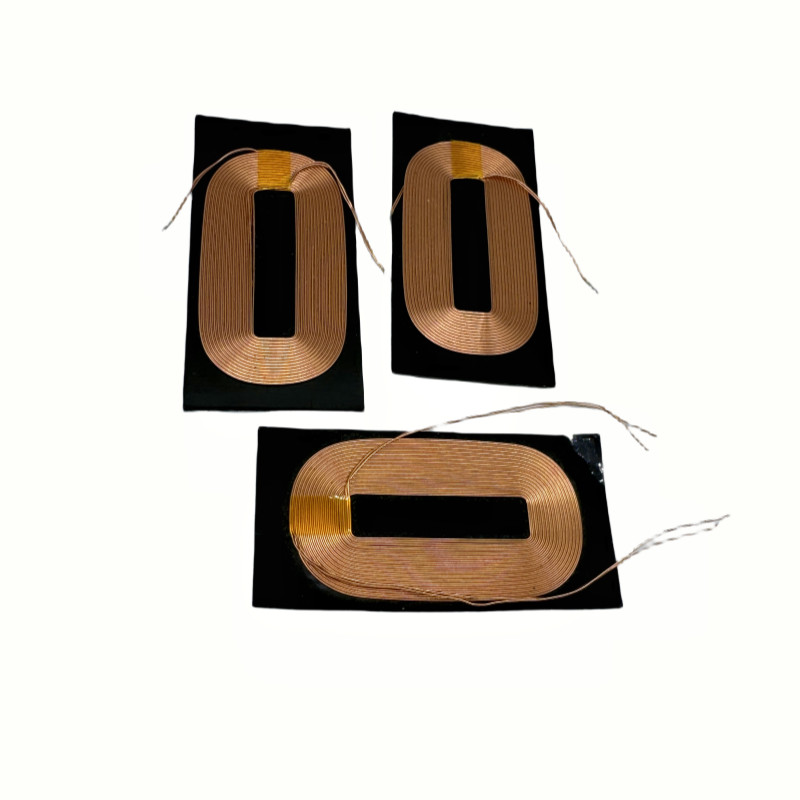Customized Copper Wire Wireless Charging Inductive Coil With Ferrite Magnetic Core