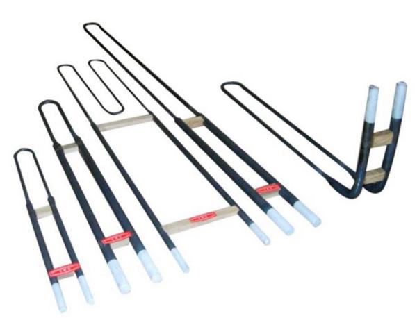 High Purity Mosi2 Heating Elements 1700C / 1800C Moly Disilicide Heating