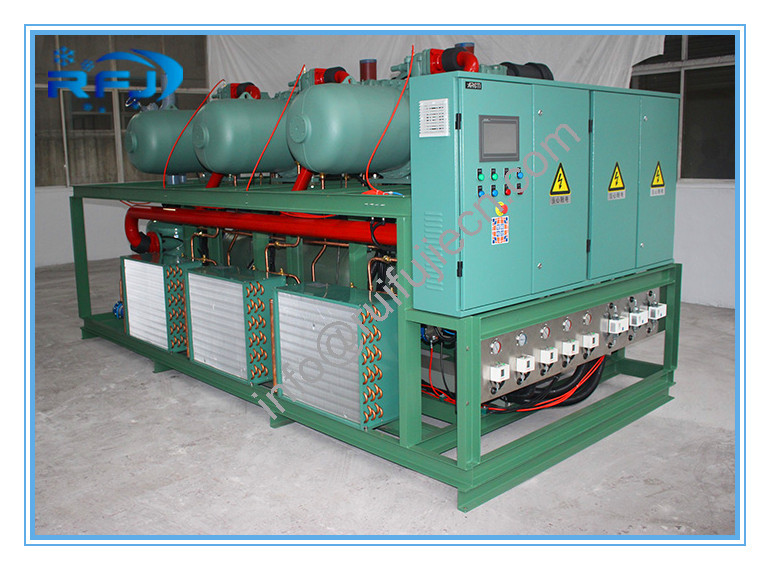 Single Screw Type Compressor Refrigeration Condensing Units / Refrigerator Cooling Unit