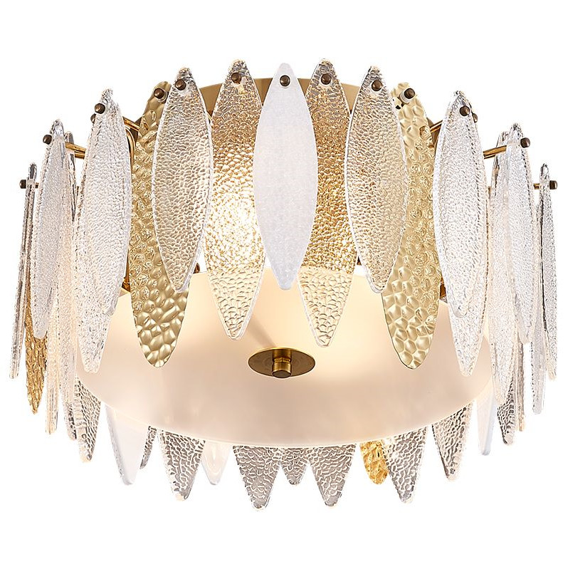 Factory Price Modern Colorful Big Glass Led Ceiling Lamp For Home