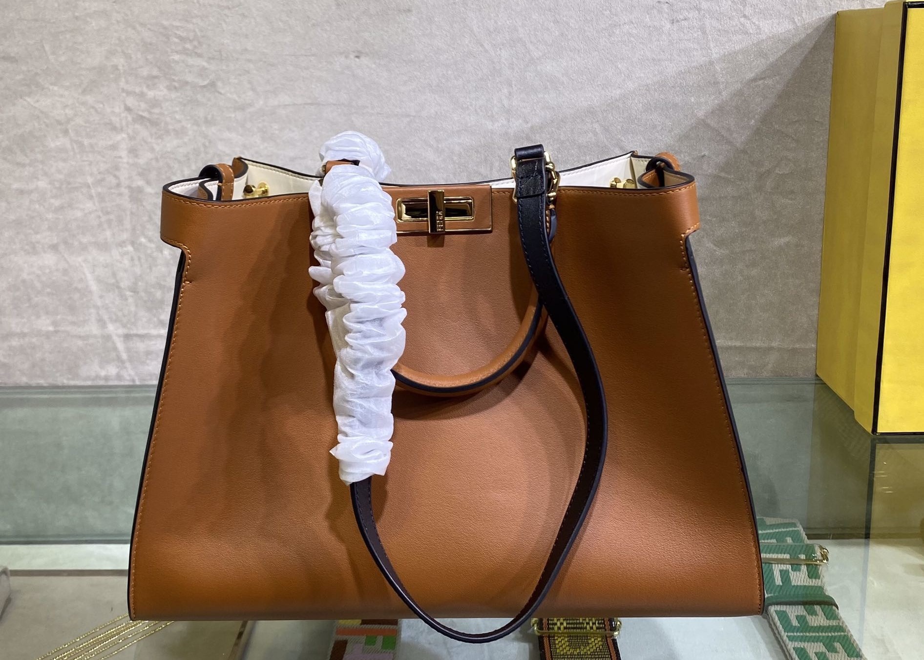 peekaboo genunie leather bag simple high capicity Women fashion handbag