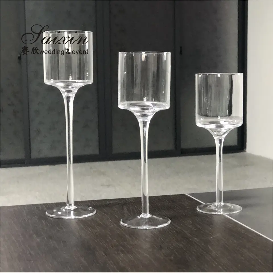Cheap Floating Candles Holder Glass Wedding Decoration Supplies 3pcs/set Candles Holder Small Centerpiece