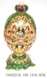 Quality Faberge Easter Metal Egg Jewellery box wholesale
