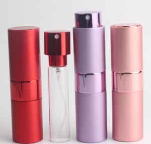 Quality Cylinder Shape Travel Perfume Atomiser 5ml Aluminum With Pump Sprayer wholesale