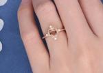 Engagement Setting 14k Rose Gold Ring Flower Floral Semi Mount
