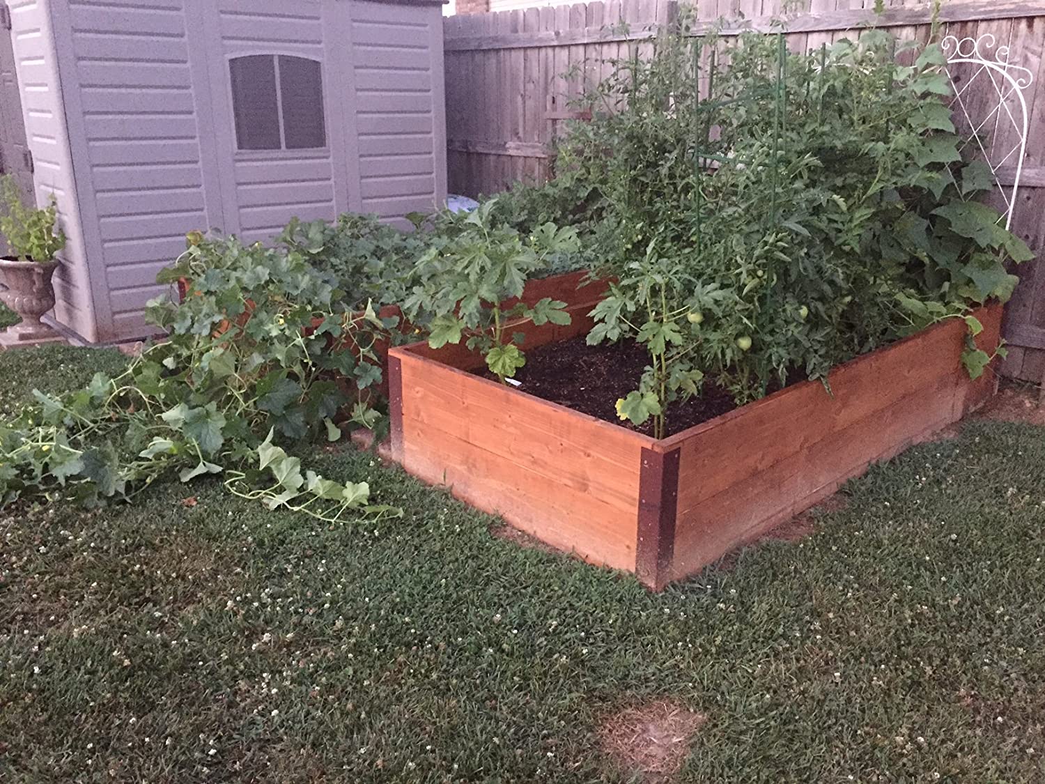 Reinforcing Garden Bed Corner Bracket with L Shape Carbon Steel Bar Hardware Included