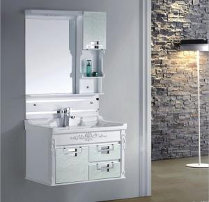 Quality 80 X48/cm PVC bathroom cabinet / wall cabinet / hung cabinet / white color for bathroom wholesale
