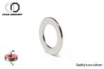 NiCUNi coated N35 ndfeb ring magnet , Large neodymium magnets , Neodymium ring