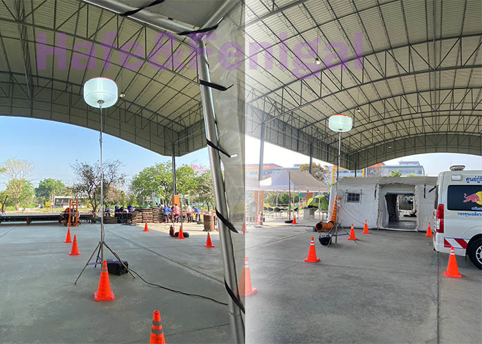 Dimmed Glare Free 800W LED Safety Lighting Balloon For Rescue And Construction