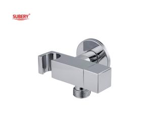 Quality Brass Shattaf Holder Valve Handle Bidet Shower Sprayer Holder Bathroom Toilet Chrome Square OEM wholesale
