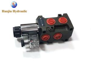 Quality 6 Port Hydraulic Control Valve 13gpm BSP Oil Threads DVS6 Solenoid Directional Valve For Loader wholesale