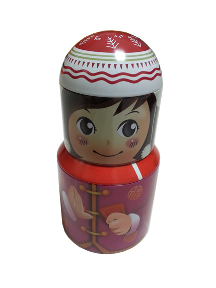 Christmas Metal Tin Container As A Gift / Fabulous Box , Consist Of Three Parts