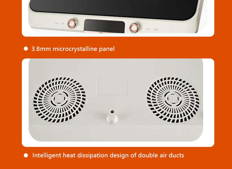 Intense Fire Function Electric Induction Cooker with Touch Buttons and NO App-Controlled