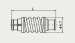 SMP Female To Female Bullet Spring Loaded Straight RF Adapter Connector