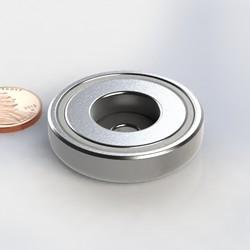 Magnet hook metal housing with straight hole