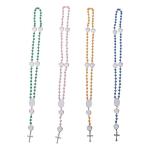 Customized Sublimation Rosary Beads Necklace Sublimation Jewellery Blanks