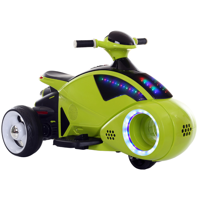 3-wheel Electric Ride On Car with Early Education One-click Start Third Wheel Battery