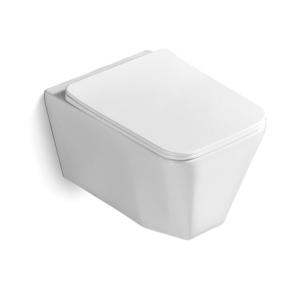 Quality Ceramic Sanitary Ware P Trap Wall Hung Toilet Diamond Design European For Bathroom wholesale