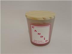 Quality Home decor candle,scented glass candle with wooden lid wholesale