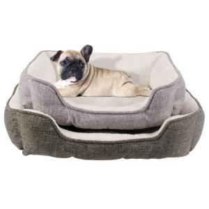 Quality Linen Plush Pet Bed Cushion Luxury Modern Pet Dog Bed Bite Resistance wholesale