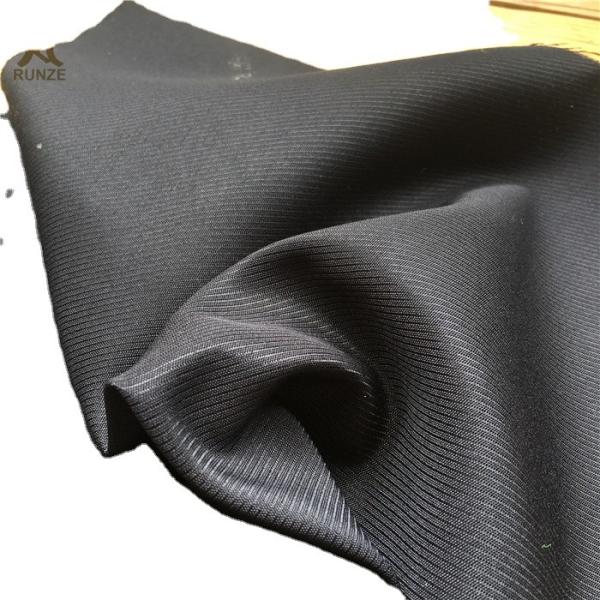 Solid 160GSM 100% Polyester 160D ATY Yarn Woven Cavalry Twill Gabardine Men