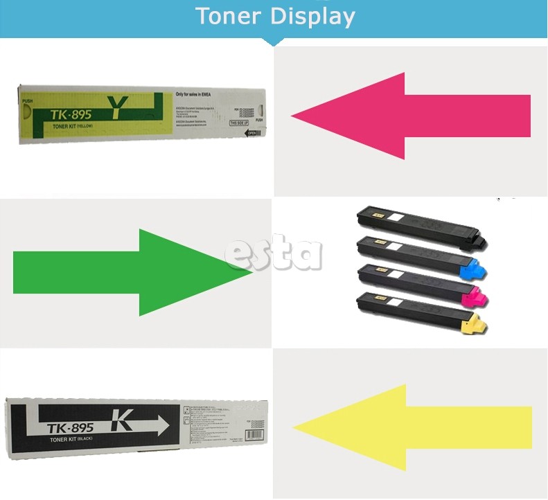 TK895 Kyocera Toner Cartridges Original For FS - C8020 / 8025 / 8030MFP Copier