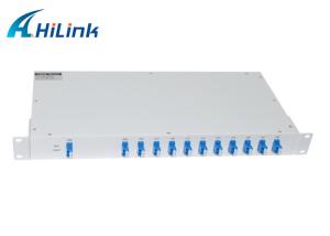 Quality CWDM MUX DEMUX WDM Solution 1U RACK Optical Fiber 9+1 Channel wholesale