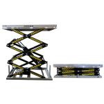118.11in Stationary Multi Stage Scissor Lift 2 Ton High Strength Steel