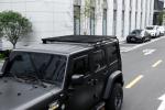 Black Aluminum Alloy Roof Rack Crossbar Platform for 2023 4x4 Wrangler JK Expand