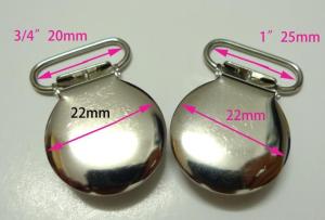 Quality Manufacture Round shape suspender clip for baby wholesale